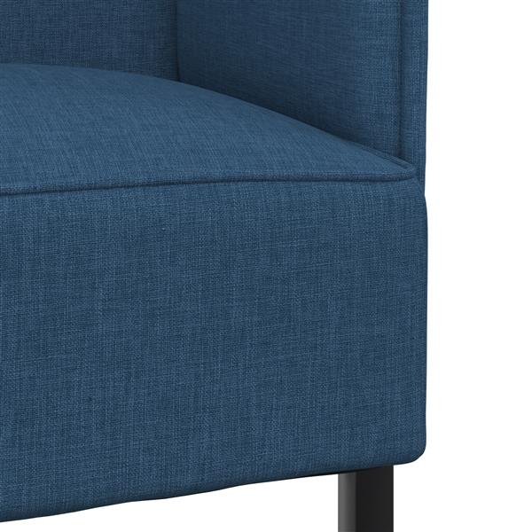 Grote foto vidaxl hoge rug bank blauw 109x56x121 cm stof huis en inrichting bankstellen