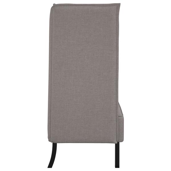 Grote foto vidaxl hoge rug sofaset taupe 109x56x121 cm stof huis en inrichting bankstellen