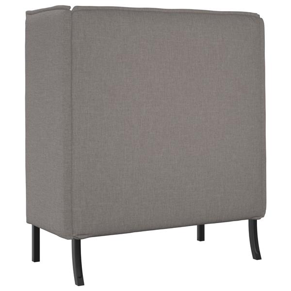 Grote foto vidaxl hoge rug sofaset taupe 109x56x121 cm stof huis en inrichting bankstellen