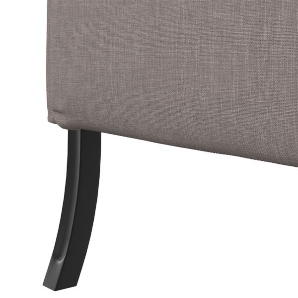 Grote foto vidaxl hoge rug sofaset taupe 109x56x121 cm stof huis en inrichting bankstellen