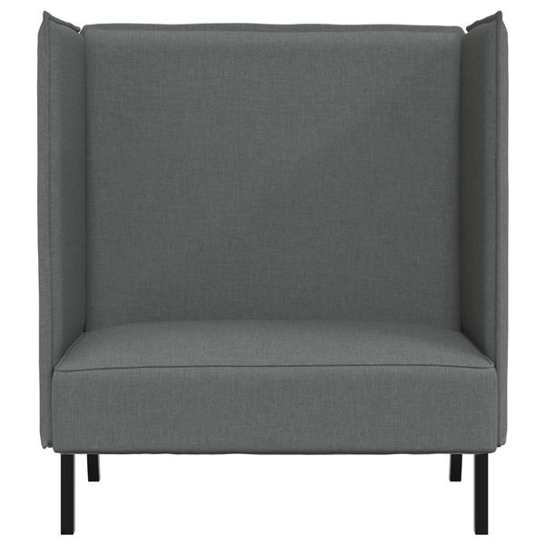 Grote foto vidaxl hoge rugbank donkergrijs 109x56x121 cm stoffen huis en inrichting bankstellen