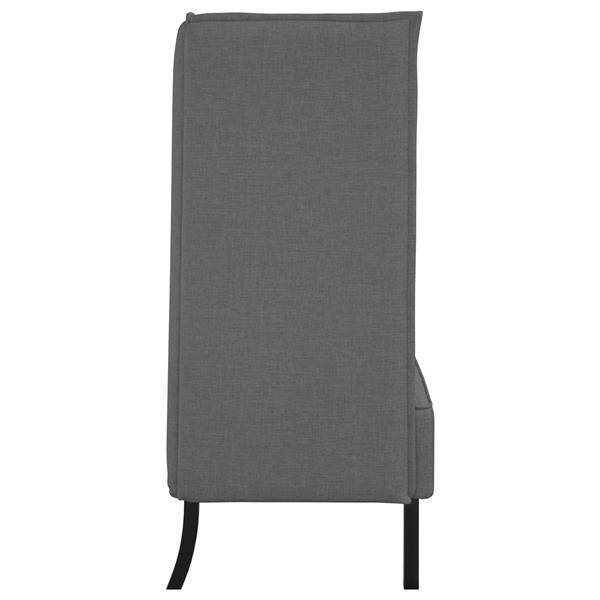 Grote foto vidaxl hoge rugbank donkergrijs 109x56x121 cm stoffen huis en inrichting bankstellen