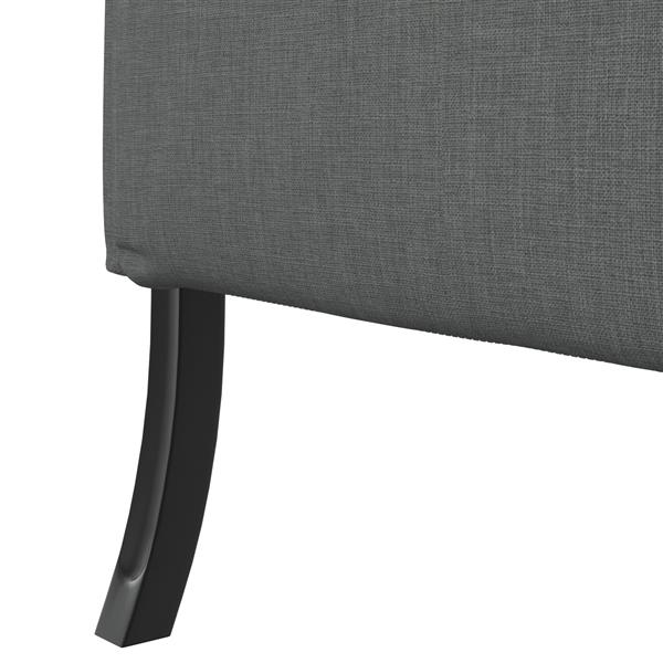 Grote foto vidaxl hoge rugbank donkergrijs 109x56x121 cm stoffen huis en inrichting bankstellen