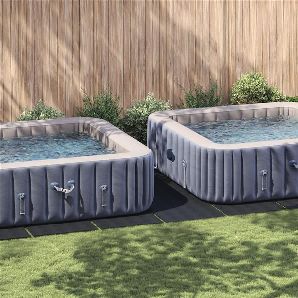 Grote foto vidaxl rechthoekige zwembadhoes zwart kunststof 999 x 500 cm waterdicht tuin en terras zwembaden toebehoren