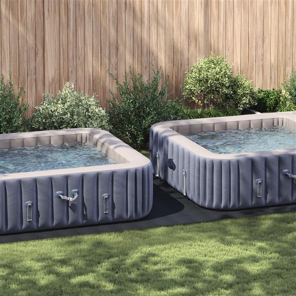 Grote foto vidaxl rechthoekige zwembadhoes zwart polyethyleen 640 x 321 cm duurzaam tuin en terras zwembaden toebehoren