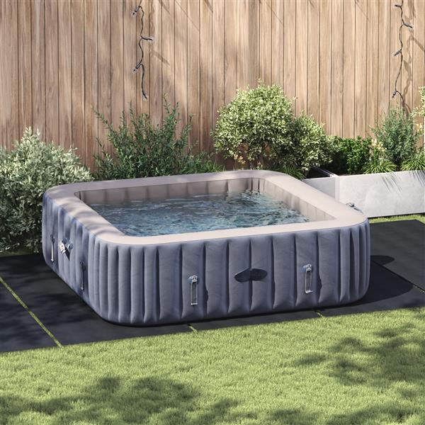 Grote foto vidaxl rechthoekige zwembadhoes zwart polyethyleen 550 x 280 cm tuin en terras zwembaden toebehoren