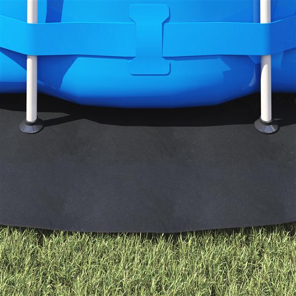 Grote foto vidaxl ronde zwembadhoes zwart kunststof 366 cm waterdichte materialen tuin en terras zwembaden toebehoren