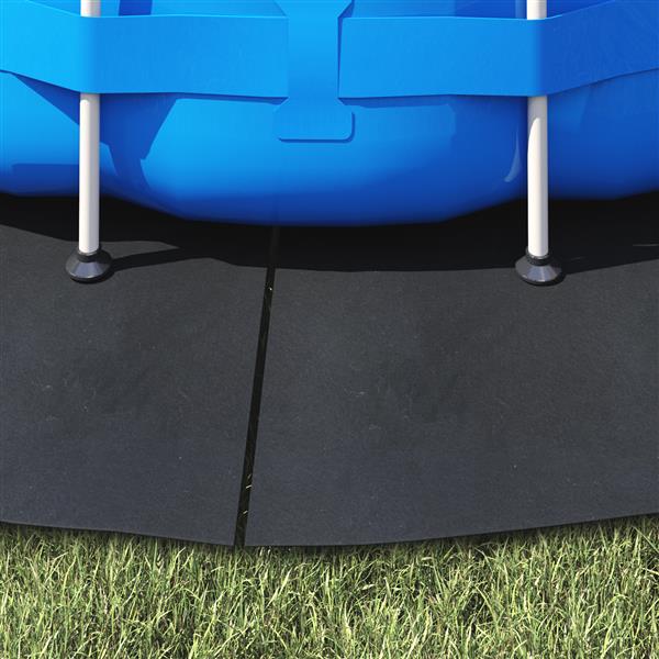 Grote foto vidaxl ronde zwembadhoes zwart polyethyleen 244 cm waterdicht tuin en terras zwembaden toebehoren