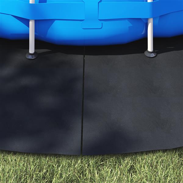 Grote foto vidaxl ronde zwembadhoes zwart plastic 500 cm zwembadhoes ronde tuin en terras zwembaden toebehoren