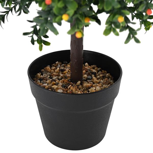 Grote foto vidaxl kunstboom met fruit en pot 35x50 cm groen tuin en terras sierplanten
