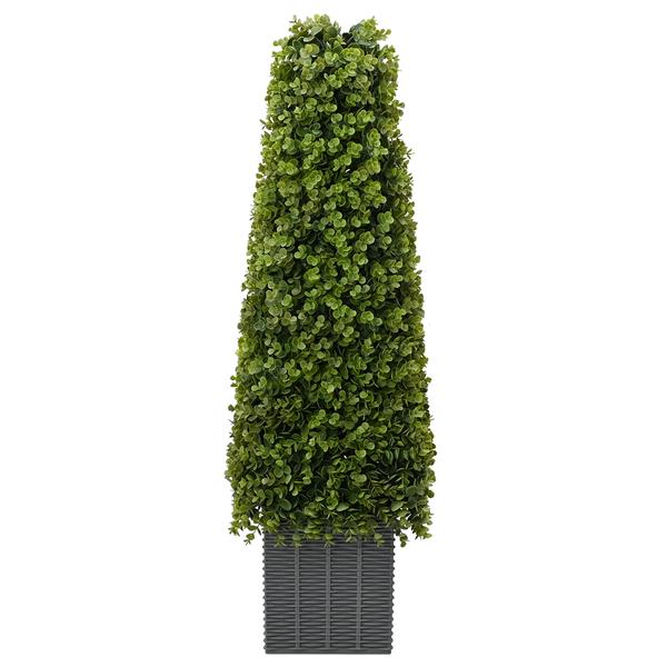 Grote foto vidaxl kunstplant eucalyptusboom met pot 27x27x90 cm groen tuin en terras sierplanten