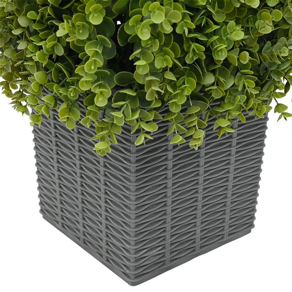 Grote foto vidaxl kunstplant eucalyptusboom met pot 27x27x90 cm groen tuin en terras sierplanten