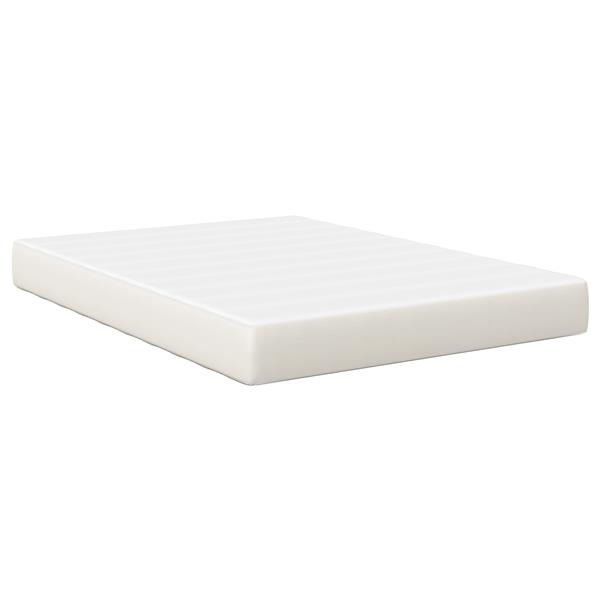 Grote foto vidaxl pocketveringmatras medium 160x200x20 cm stof cr mekleurig huis en inrichting matrassen en bedbodems