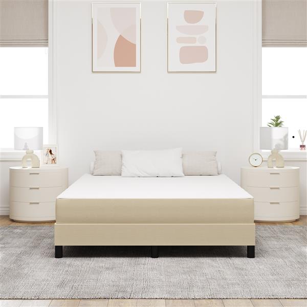 Grote foto vidaxl pocketveringmatras medium 140x190x20 cm stof lichtgroen grijs huis en inrichting matrassen en bedbodems