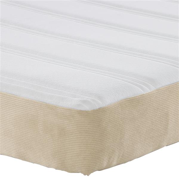 Grote foto vidaxl pocketveringmatras medium 140x190x20 cm stof lichtgroen grijs huis en inrichting matrassen en bedbodems