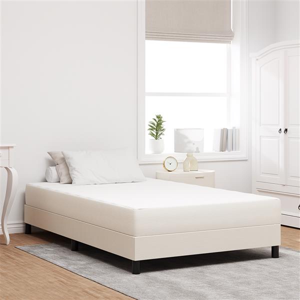 Grote foto vidaxl pocketveringmatras medium 120x200x20 cm stof cr mekleurig huis en inrichting matrassen en bedbodems