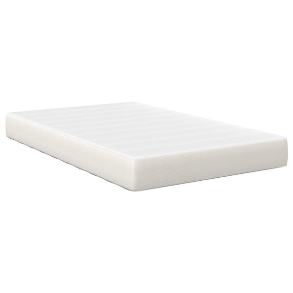 Grote foto vidaxl pocketveringmatras medium 120x200x20 cm stof cr mekleurig huis en inrichting matrassen en bedbodems
