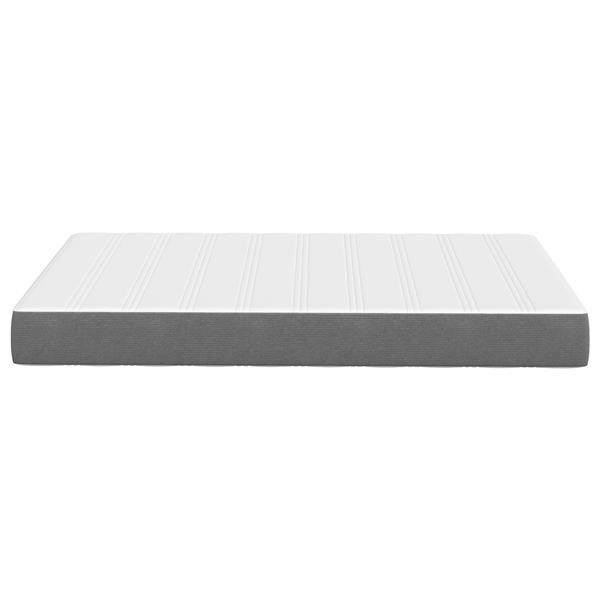 Grote foto vidaxl pocketveringmatras medium 120x200x20 cm stof lichtgrijs huis en inrichting matrassen en bedbodems