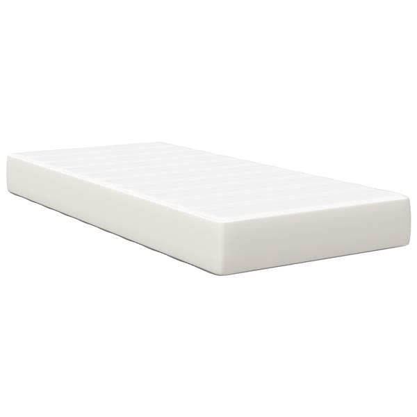 Grote foto vidaxl pocketveringsmatras medium 90x200x20 cm stof cr mekleurig huis en inrichting matrassen en bedbodems