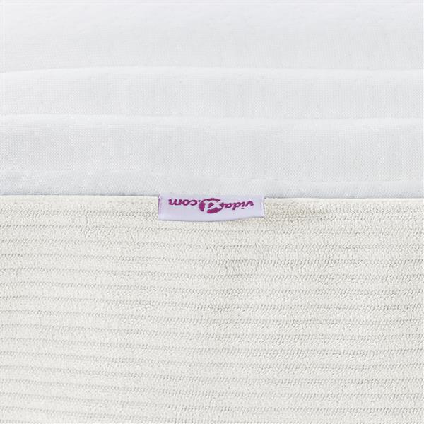 Grote foto vidaxl pocketveringsmatras medium 90x200x20 cm stof cr mekleurig huis en inrichting matrassen en bedbodems