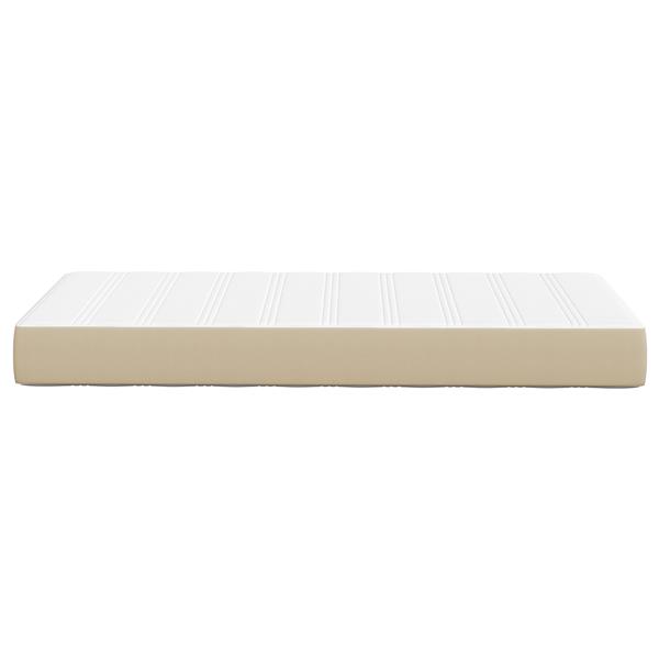 Grote foto vidaxl pocketveringmatras medium 90x190x20 cm stof lichtgroen grijs huis en inrichting matrassen en bedbodems