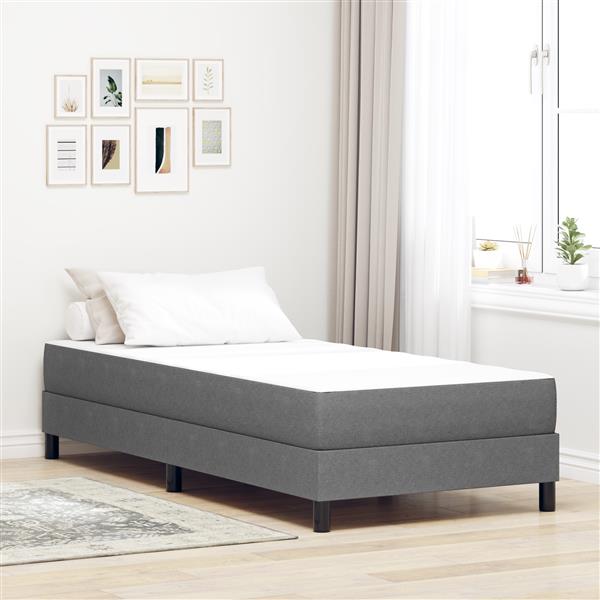 Grote foto vidaxl pocketveringmatras medium 80x200x20 cm stof lichtgrijs huis en inrichting matrassen en bedbodems