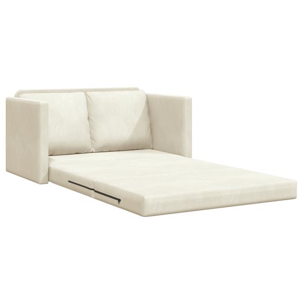 Grote foto vidaxl loveseat 2 zits cr me stof hout 2 zits zit veel cr me loveseat huis en inrichting bankstellen