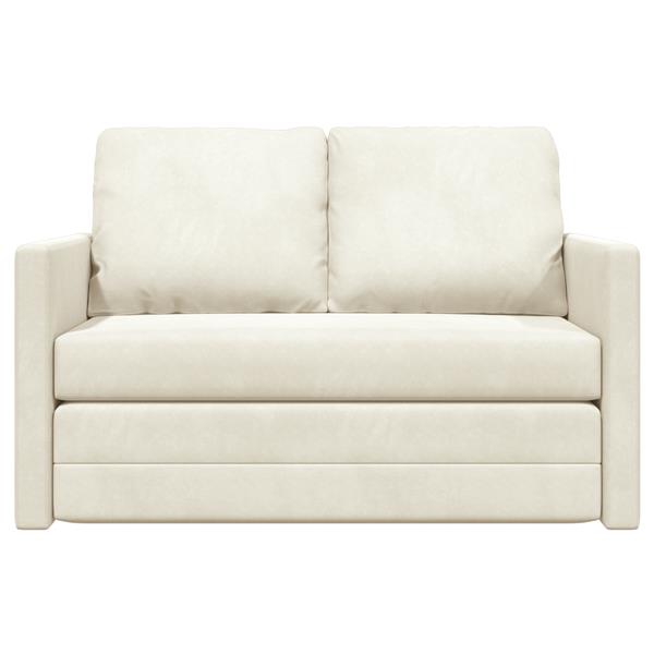 Grote foto vidaxl loveseat 2 zits cr me stof hout 2 zits zit veel cr me loveseat huis en inrichting bankstellen