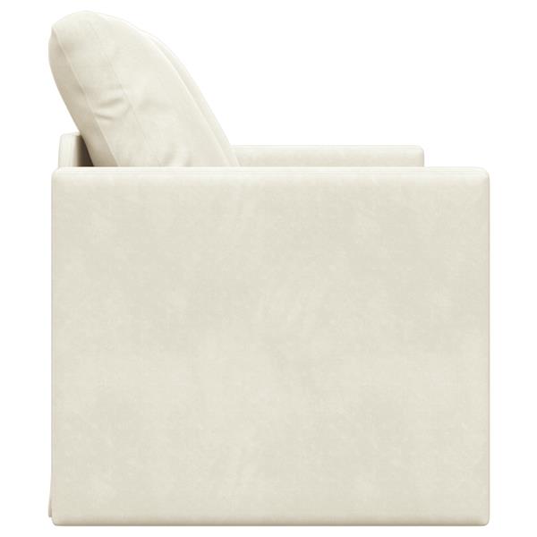 Grote foto vidaxl loveseat 2 zits cr me stof hout 2 zits zit veel cr me loveseat huis en inrichting bankstellen