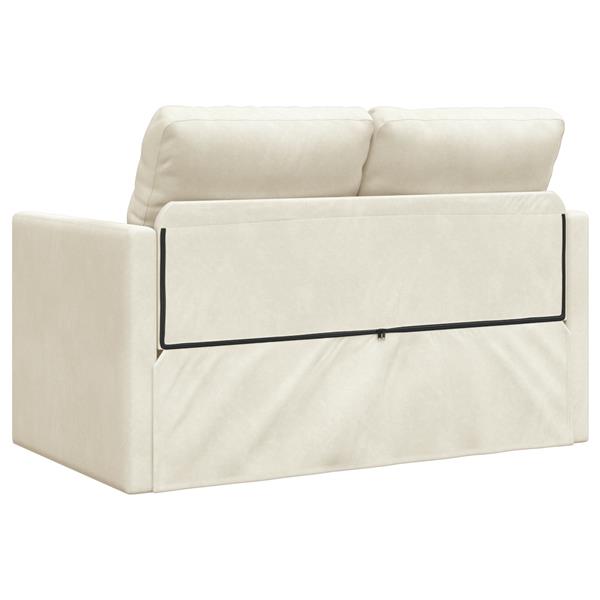Grote foto vidaxl loveseat 2 zits cr me stof hout 2 zits zit veel cr me loveseat huis en inrichting bankstellen