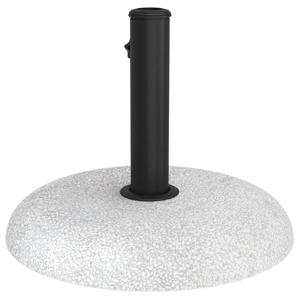 Grote foto vidaxl parasolvoet voor 37 42 52 58mm polen lichtgrijs betonnen 20 kg tuin en terras overige tuin en terras