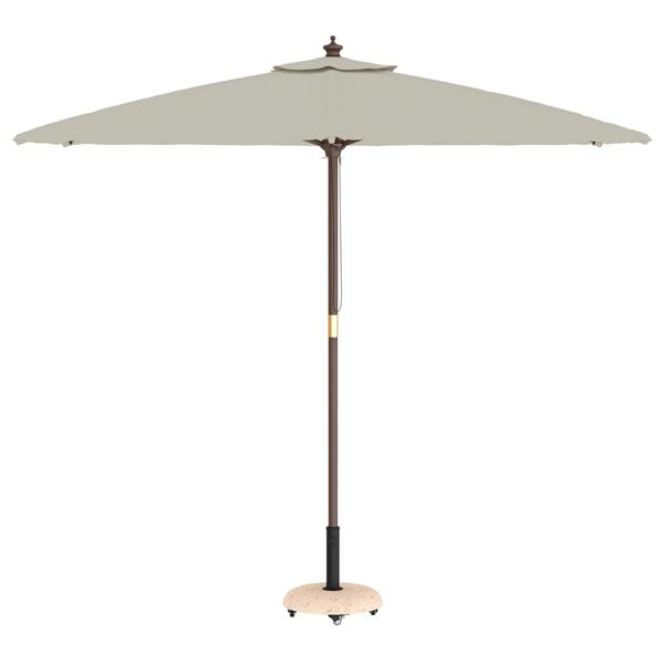 Grote foto vidaxl parasolvoet met wielen voor 37 42 52 58mm stokken geel beton tuin en terras overige tuin en terras