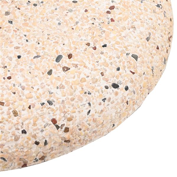 Grote foto vidaxl parasolvoet met wielen voor 37 42 52 58mm stokken geel beton tuin en terras overige tuin en terras