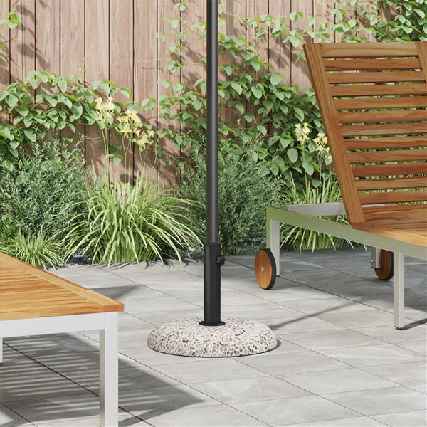 Grote foto vidaxl parasolvoet voor 37 42 52 58 mm stangen multikleur beton 20 kg tuin en terras overige tuin en terras