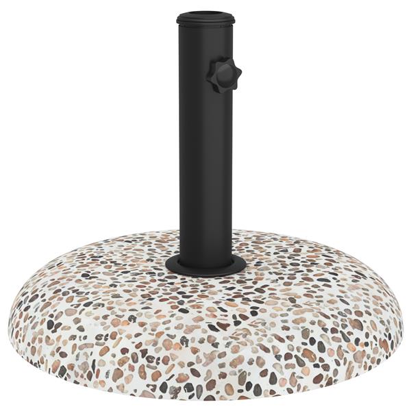 Grote foto vidaxl parasolvoet voor 37 42 52 58 mm stangen multikleur beton 20 kg tuin en terras overige tuin en terras