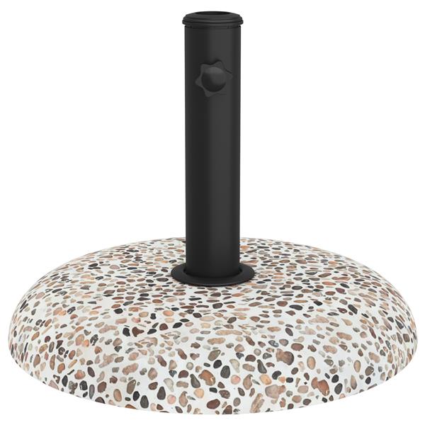 Grote foto vidaxl parasolvoet voor 37 42 52 58 mm stangen multikleur beton 20 kg tuin en terras overige tuin en terras