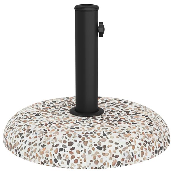 Grote foto vidaxl parasolvoet voor 37 42 52 58 mm stangen multikleur beton 20 kg tuin en terras overige tuin en terras