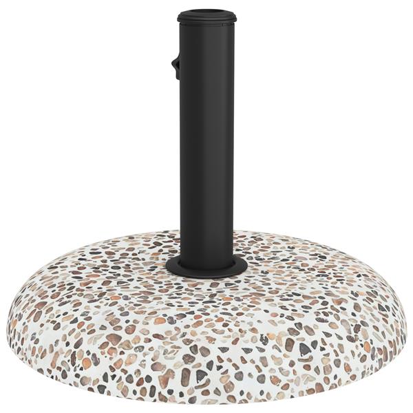 Grote foto vidaxl parasolvoet voor 37 42 52 58 mm stangen multikleur beton 20 kg tuin en terras overige tuin en terras