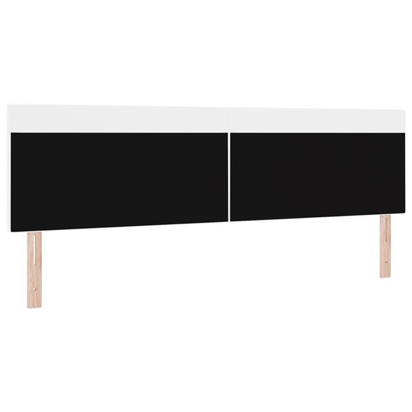 Grote foto vidaxl hoofdbord effen 200 cm kunstleer wit antiek en kunst stoelen en banken
