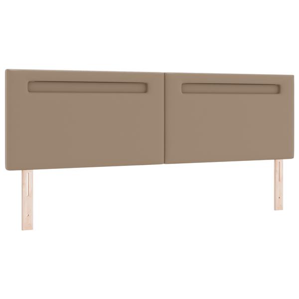 Grote foto vidaxl hoofdbord effen 180 cm kunstleer cappuccinokleurig antiek en kunst stoelen en banken