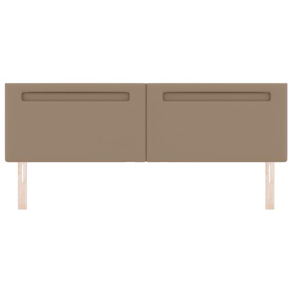 Grote foto vidaxl hoofdbord effen 180 cm kunstleer cappuccinokleurig antiek en kunst stoelen en banken