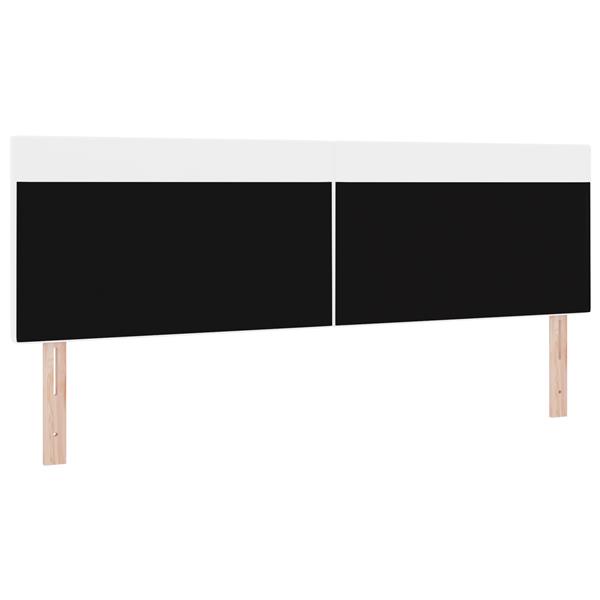 Grote foto vidaxl hoofdbord effen 180 cm kunstleer wit antiek en kunst stoelen en banken