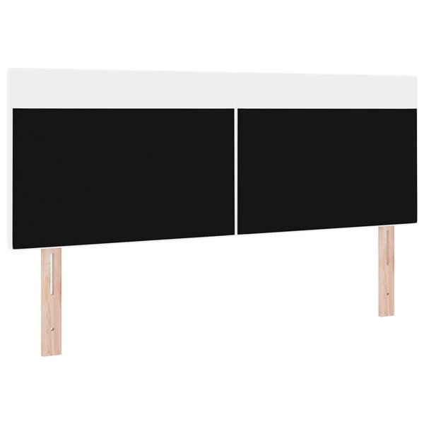 Grote foto vidaxl hoofdbord effen 160 cm kunstleer wit antiek en kunst stoelen en banken