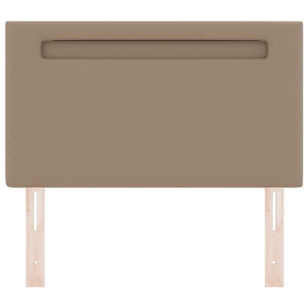 Grote foto vidaxl hoofdbord effen 100 cm kunstleer cappuccinokleurig antiek en kunst stoelen en banken