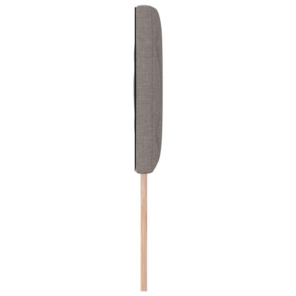 Grote foto vidaxl hoofdbord met ruitjes 160 cm stof taupe antiek en kunst stoelen en banken