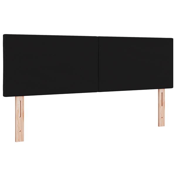 Grote foto vidaxl hoofdbord met ruitjes 160 cm stof zwart antiek en kunst stoelen en banken