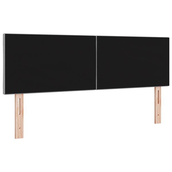 Grote foto vidaxl hoofdbord met ruitjes 160 cm stof lichtgrijs antiek en kunst stoelen en banken