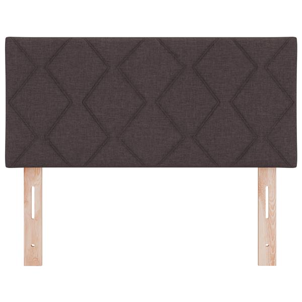 Grote foto vidaxl hoofdbord met ruitjes 100 cm stof donkerbruin antiek en kunst stoelen en banken