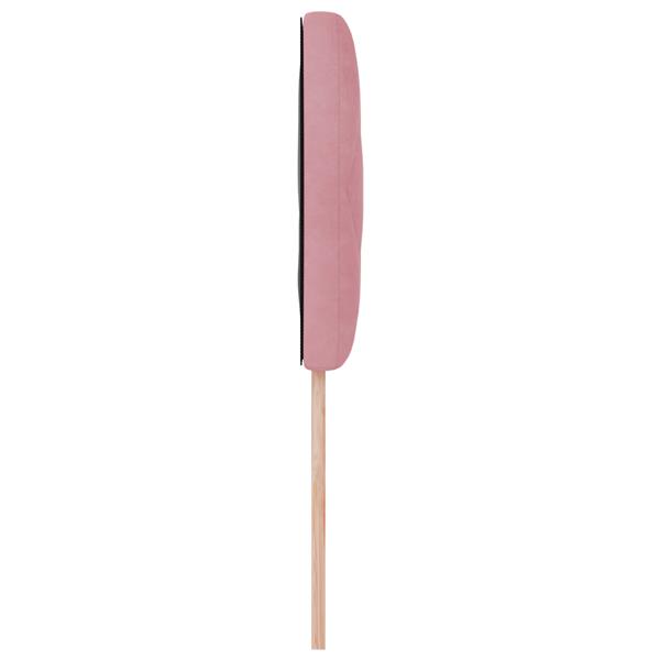 Grote foto vidaxl hoofdbord met ruitjes 90 cm fluweel roze antiek en kunst stoelen en banken
