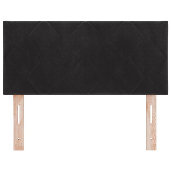 Grote foto vidaxl hoofdbord met ruitjes 90 cm fluweel zwart antiek en kunst stoelen en banken